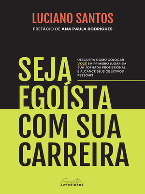 cover image of Seja egoísta com sua carreira